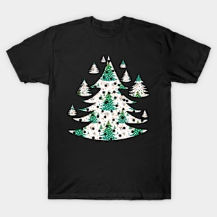 Christmas Wallpaper Green T-Shirt